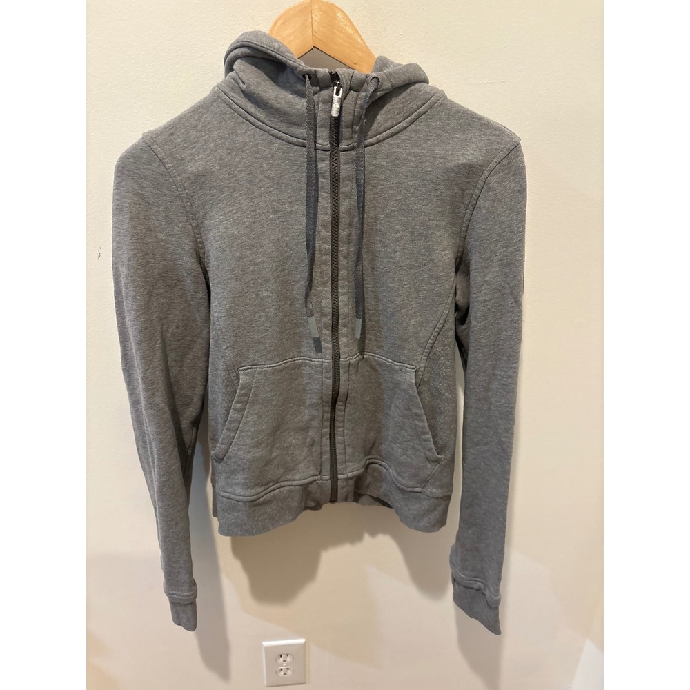 Lululemon Scuba Full Zip Hoodie Heathered Core Medium Grey Size 8 Sweatshirt